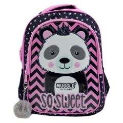 MIKRO OKUL CANTASI MUGGLE PANDA SIYAH MU7303