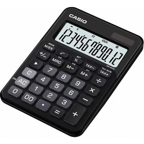 CASIO HESAP MAKINESI MASA USTU MS-20UC-BK 12H SIYA