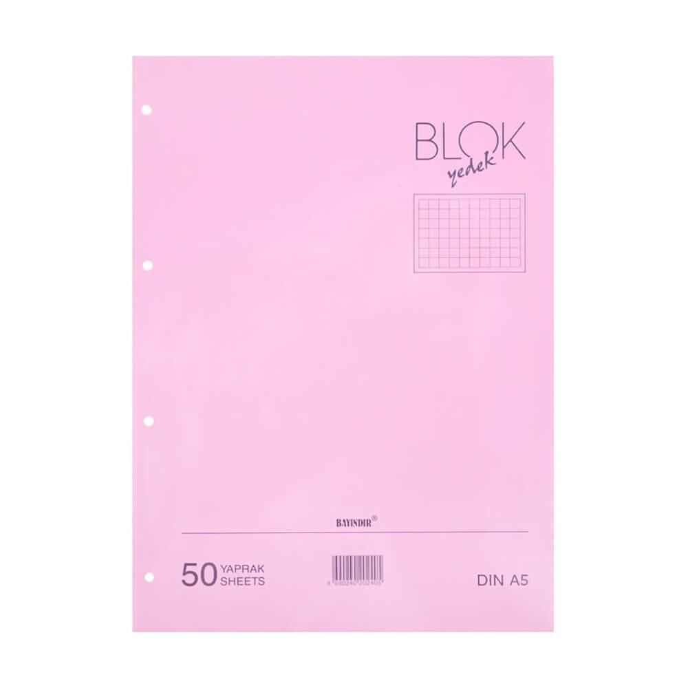 BAYINDIR KOLEJ YEDEG A5 50 YP.KARELI PEMBE