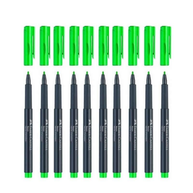FABER NEON MARKOR YESIL 10 LU