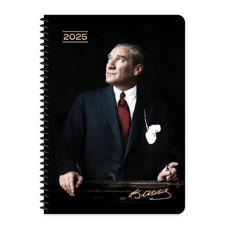 KESKIN AJANDA GUNLUK 2025 17x24 SPR.CUMHURBASKANI