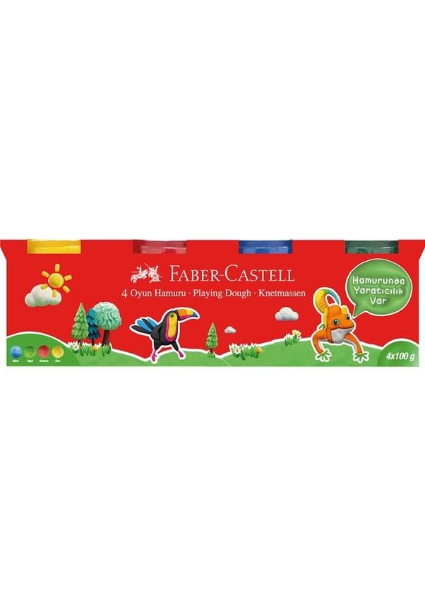 FABER OYUN HAMURU 4x100gr KLASIK RENK 5170041