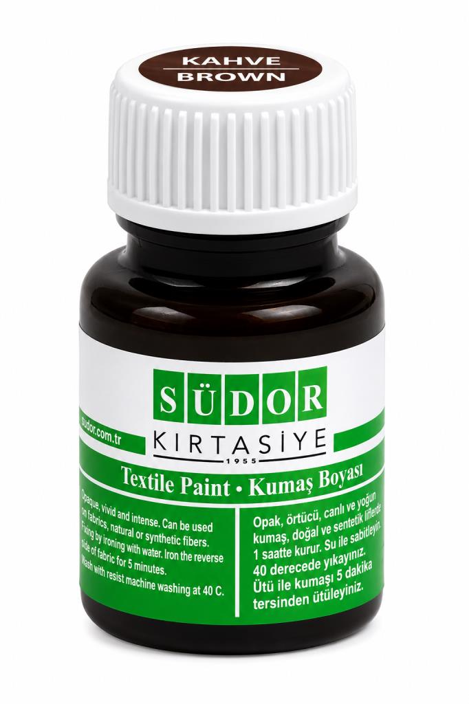 SUDOR KUMAS BOYASI 25ml. KAHVE
