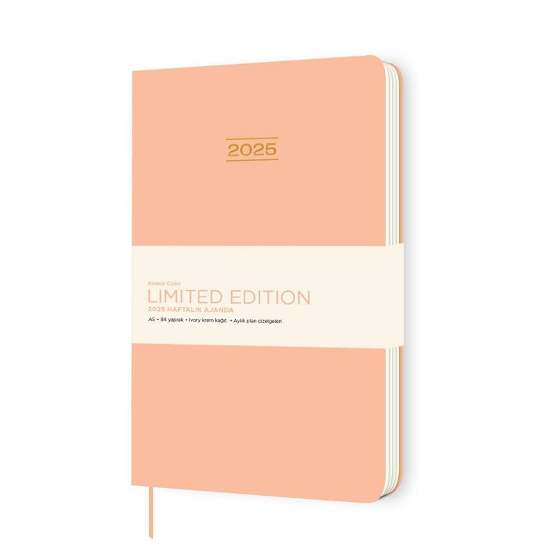 KESKIN AJANDA HAFTALIK 2025 A5 LIMITED SOMON600069