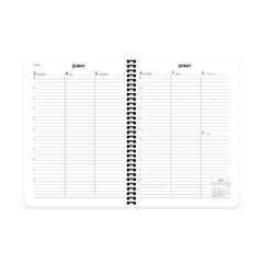 KESKIN AJANDA HAFTALIK 2026 20x28 SPR.MAVI 600169