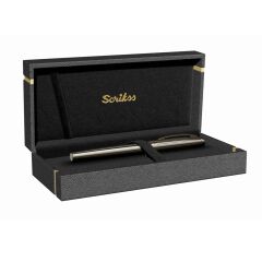 Scrikss 39 Titanium Lux Roller Kalem – Mat Titanyum Gövde, Lüks Kutulu, Premium İmza Kalemi (39)