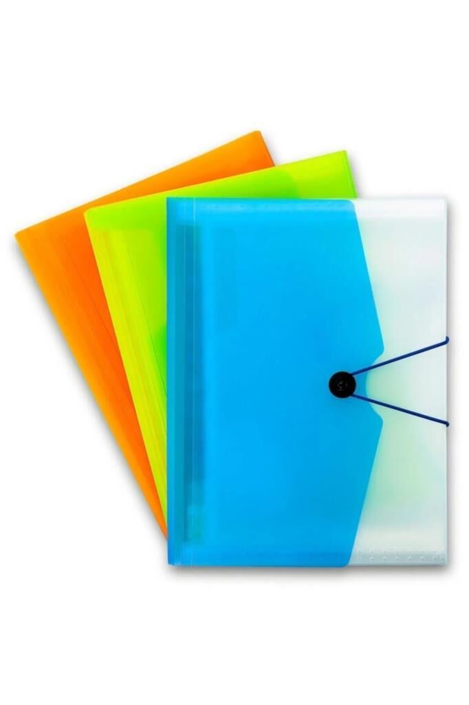 LOTTE KORUKLU DOSYA 13 CEPLI LASTIKLI 4 RENK LT260