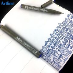 ARTLINE CIZIM KALEMI DRAWING FIRCA UC SIYAH 23FN