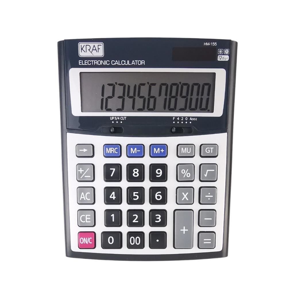 KRAF HESAP MAKINASI  HM-155 MASAUSTU (12 HANE)