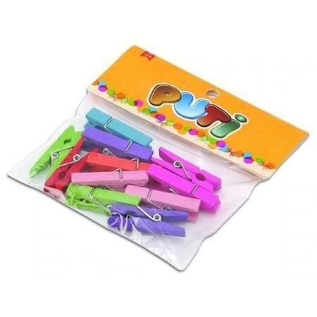 PUTI AHSAP MANDAL BUYUK RENKLI 12 LI (8801)