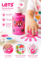 LETS PARMAK BOYASI 250ml. PEMBE L5610