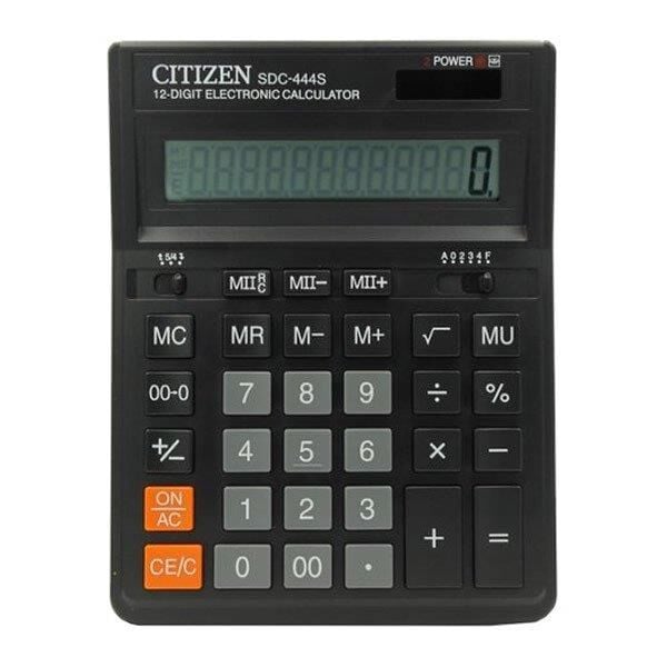 CITIZEN HESAP MAKINASI M.USTU 12 HANELI SDC-444S