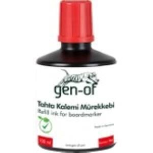 GEN-OF TAHTA KALEM MUREKKEBI KIRMIZI 100cc(8603)