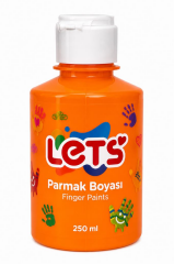 LETS PARMAK BOYASI 250ml. TURUNCU L5603