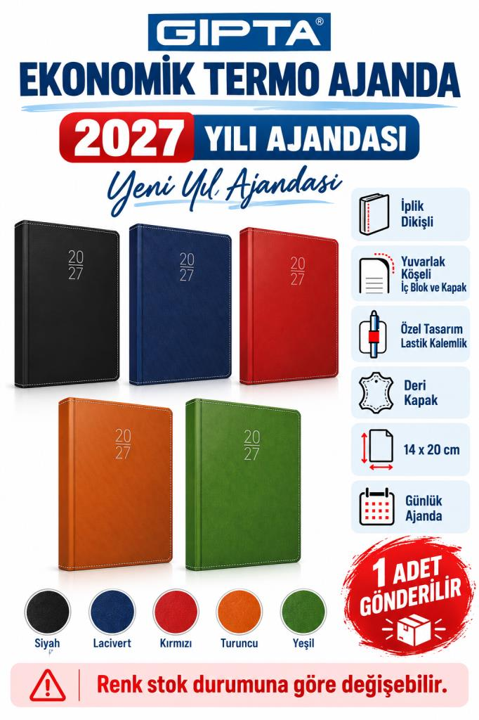 GIPTA AJANDA GUNLUK EKO TERMO 14x20 100-ETK 2027