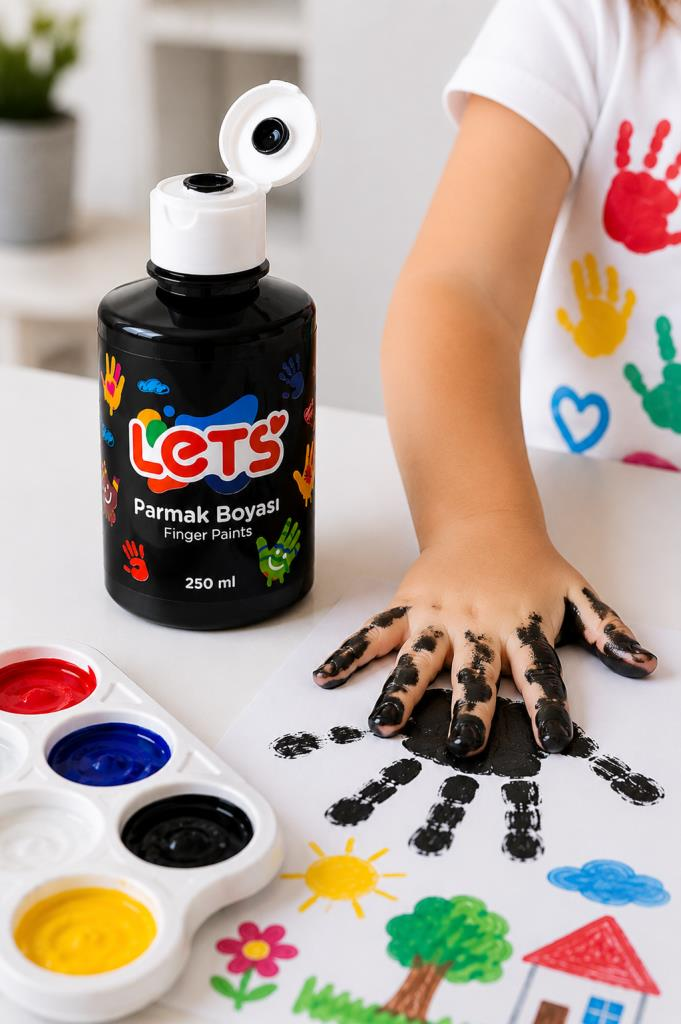 LETS PARMAK BOYASI 250ml. SIYAH L5609