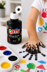 LETS PARMAK BOYASI 250ml. SIYAH L5609