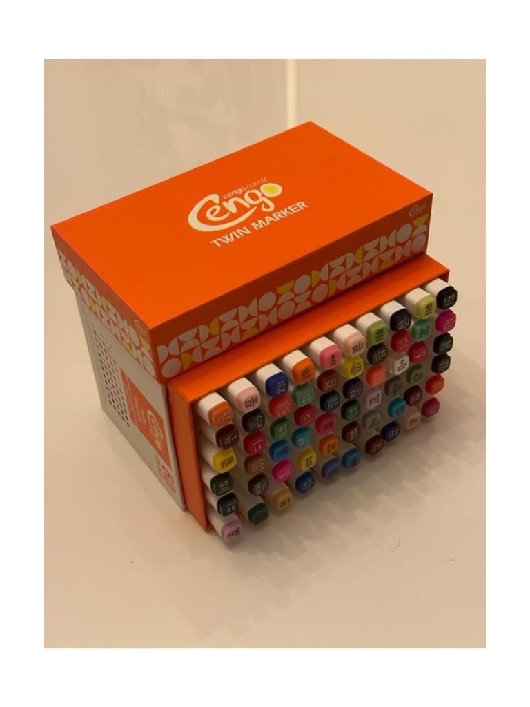 CENGO TWIN MARKER CIFT UCLU 60 LI SET CGO-134