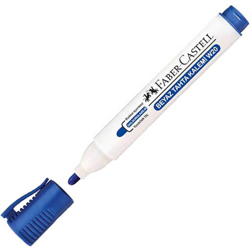 FABER CASTELL BEYAZ TAHTA KALEMI W20 MAVI DOLDURUL