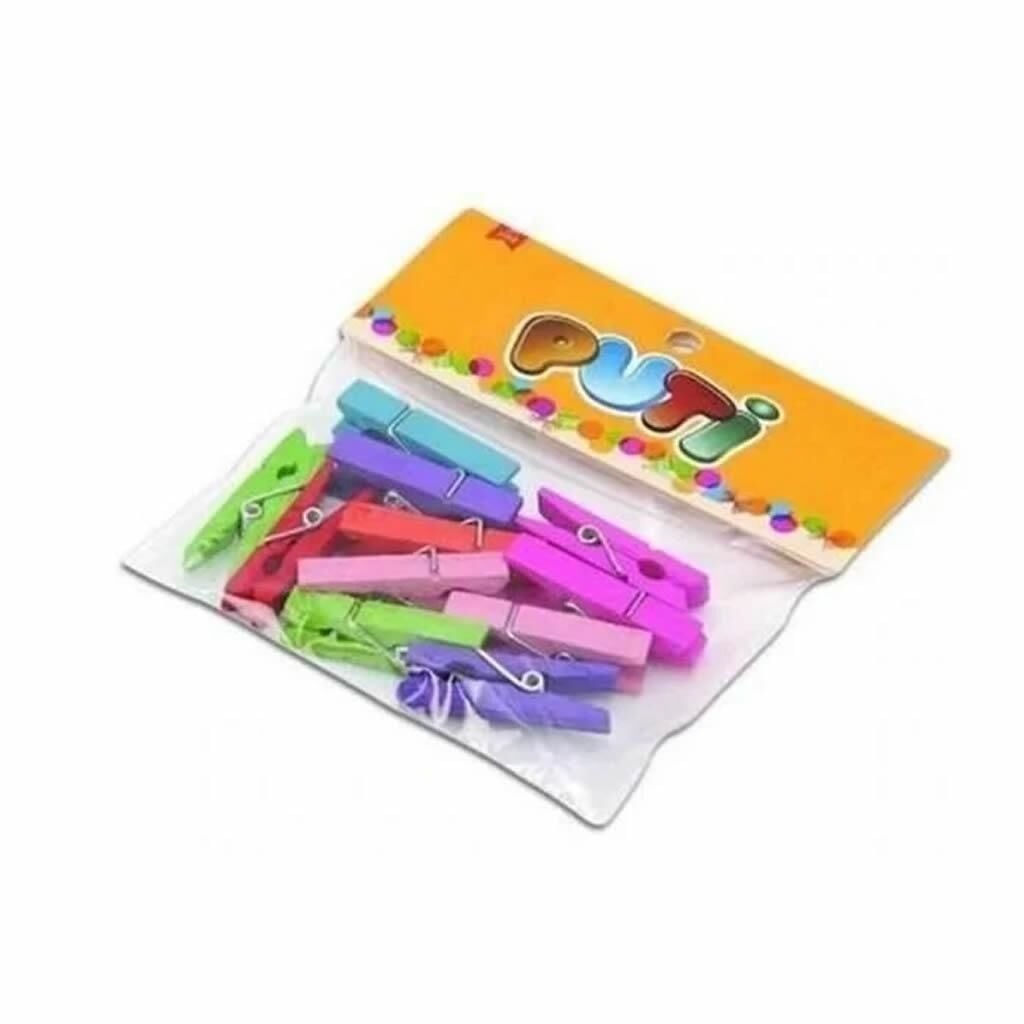 PUTI AHSAP MANDAL KUCUK RENKLI 24 LU (4667)