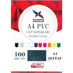 KARPIN CILT KAPAGI PVC 160 MIC. A4 SEFFAF100 LU