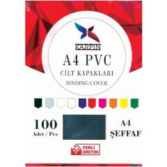 KARPIN CILT KAPAGI PVC 160 MIC. A4 SEFFAF100 LU