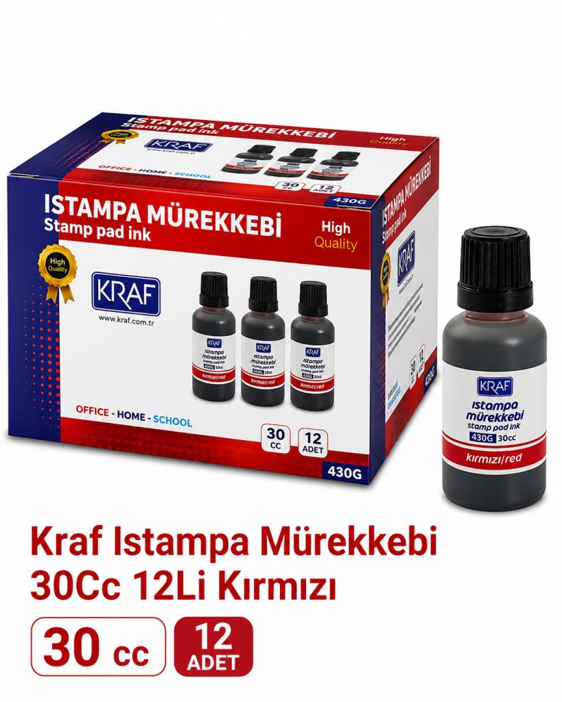KRAF ISTAMPA MUREKKEBI 30 cc  KIRMIZI12 LI KUTU
