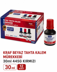 KRAF TAHTA KALEM MUREKKEBI 30 cc KIRMIZI12 LI KUTU