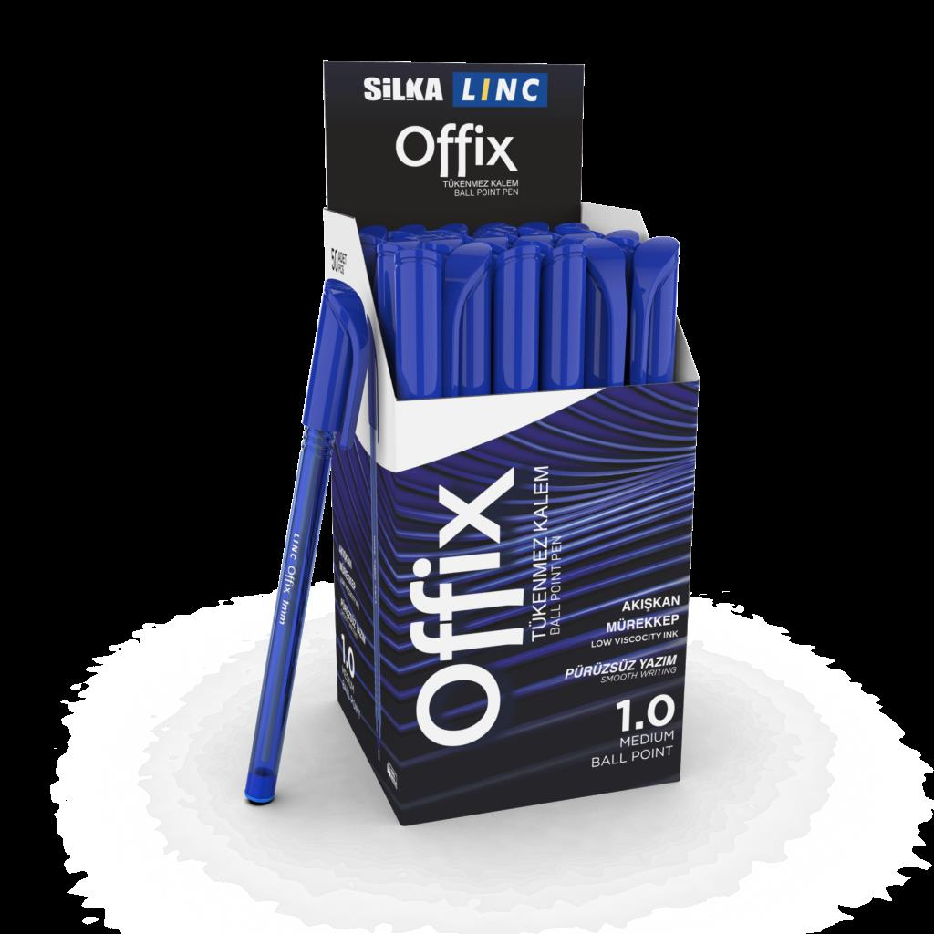 SILKA LINC OFFIX TUKENMEZ KALEM MAVI 50LI