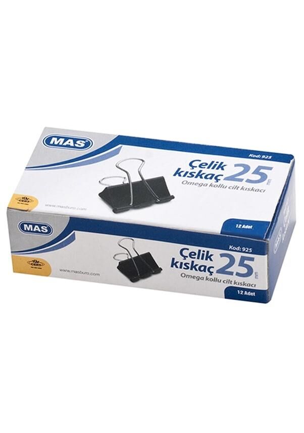 MAS KISKAC OMEGA CELIK 25mm 12 LI KUTU (925)