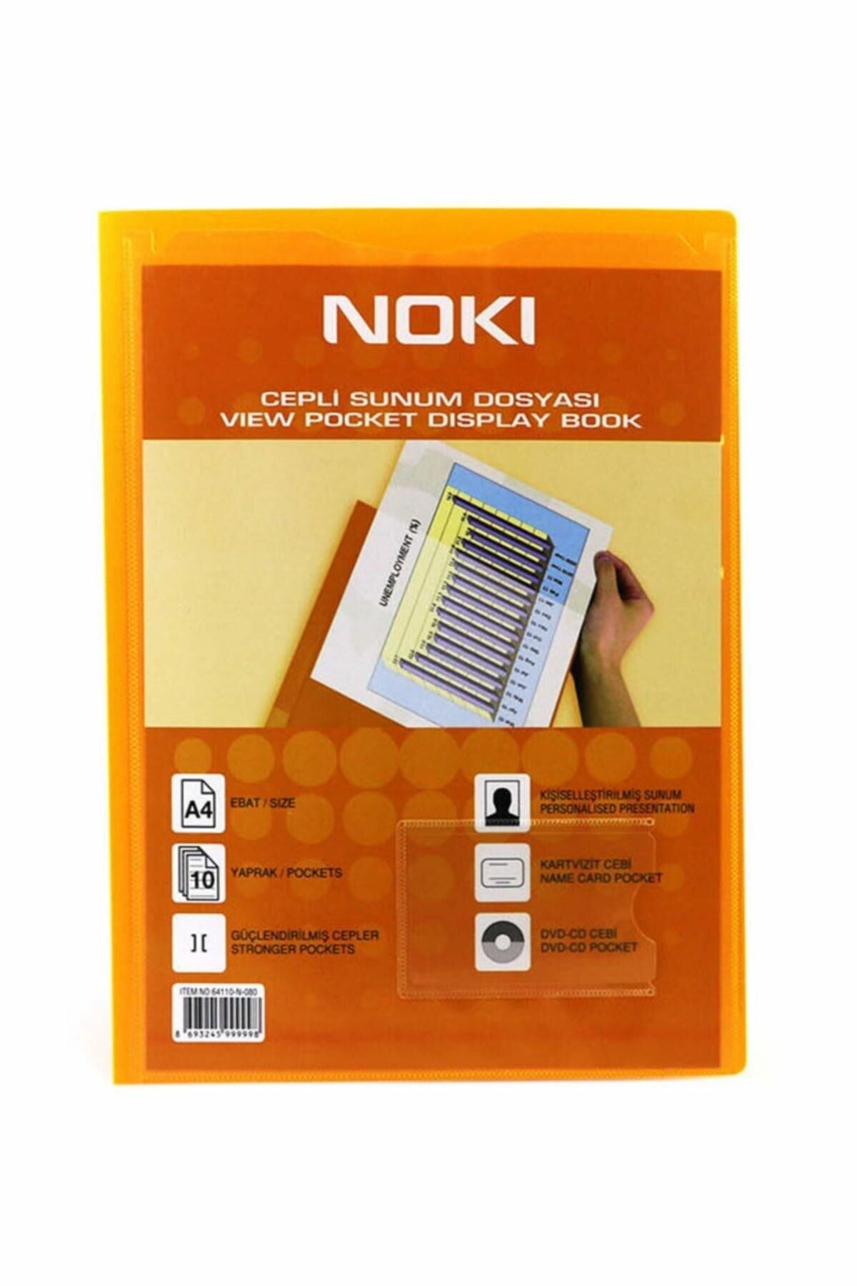 NOKI SUNUM DOSYASI CEPLI 10 LU SIYAH 64110-N