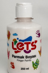LETS PARMAK BOYASI 250ml. BEYAZ L5601
