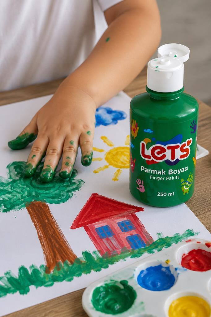 LETS PARMAK BOYASI 250ml. YESIL L5607