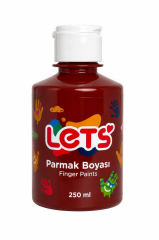 LETS PARMAK BOYASI 250ml.KAHVE RENGI L5608
