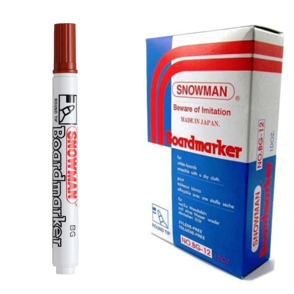 SNOWMAN TAHTA KALEMI KAHVERENGI 12 LI KUTU