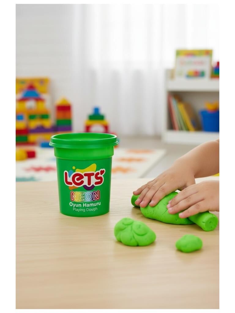 LETS OYUN HAMURU 110 gr NEON YESIL TEKLI (L01009)