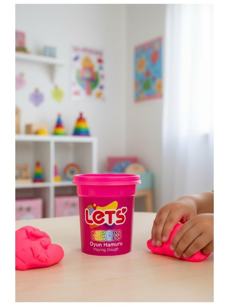LETS OYUN HAMURU 110 gr NEON PEMBE TEKLI (L01008)