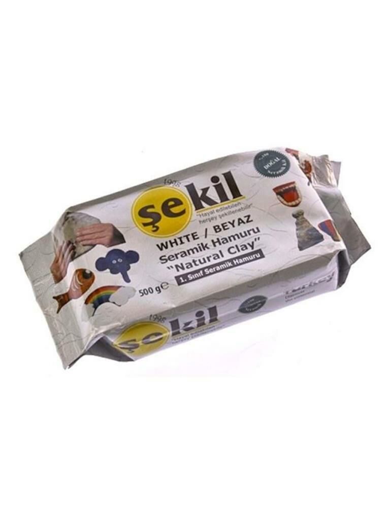 SEKIL SERAMIK HAMURU 500gr.BEYAZ