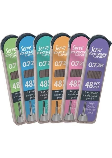 SERVE DEEP MEKANIK KALEM UCU 0.7MM 2B GOK MAVISI