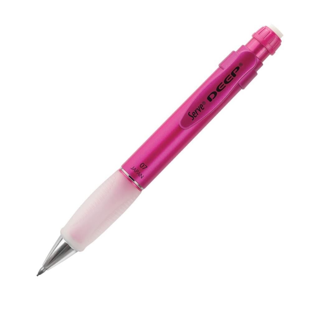 SERVE DEEP MEKANIK KURSUN KALEM 07MM METALIK PEMBE