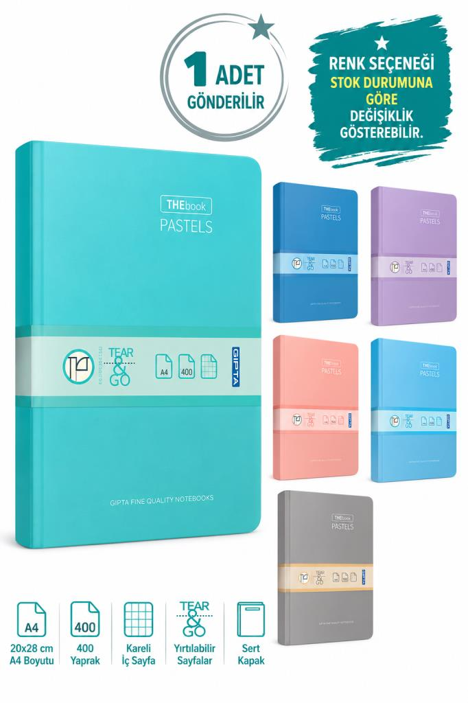 GIPTA THEBOOK PASTELS 20x28 SERT KAPAK 400YP.KAR