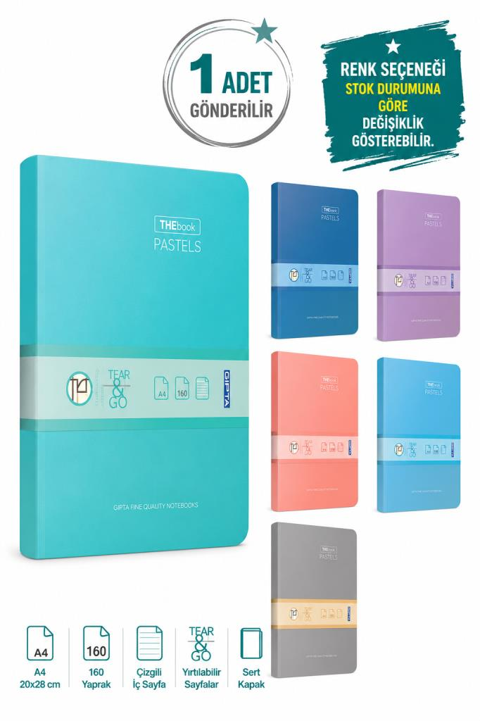 GIPTA THEBOOK PASTELS 20x28 SERT KAPAK 160YP.CIZ