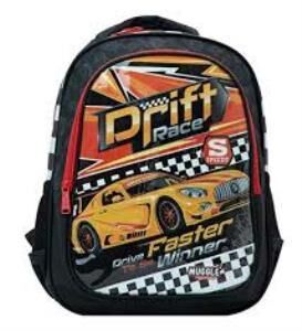 MUGGLE MU-9475 DRIFT CAR SIYAH OKUL CANTASI