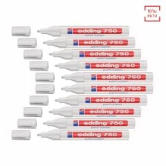 EDDING 750 HOBI SANAT KALEMI BEYAZ 10 LU KUTU