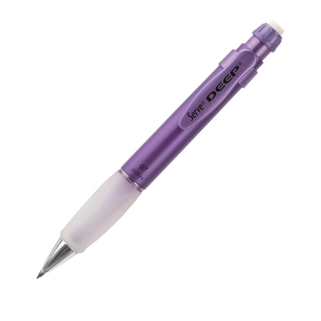 SERVE DEEP MEKANIK KURSUN KALEM 07MM METALIK MOR