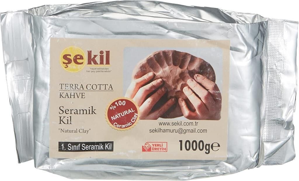 SEKIL SERAMIK KIL HAMURU 1000gr K.RENGI