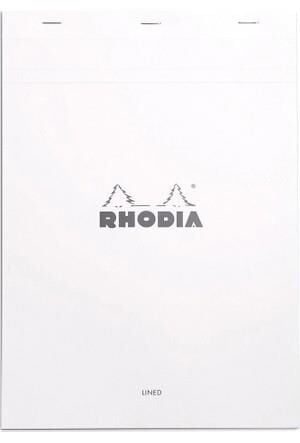 RHODIA BASIC A4 KARELI BLOKNOT BEYAZ KAPAK 80YP.
