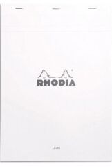 RHODIA BASIC A4 KARELI BLOKNOT BEYAZ KAPAK 80YP.