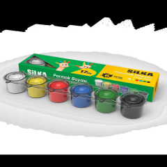 SILKA PARMAK BOYA 6 RENK 17 ML (ART.995)
