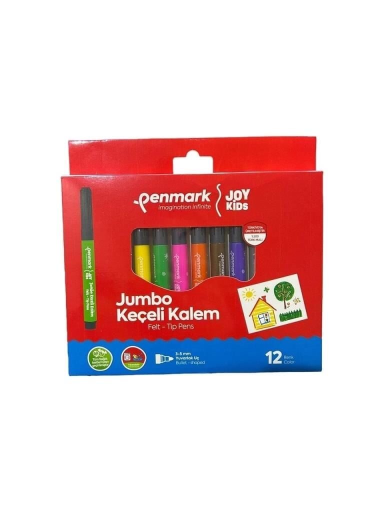PENMARK JUMBO  KECELI KALEM 12 RENK HS-706-12